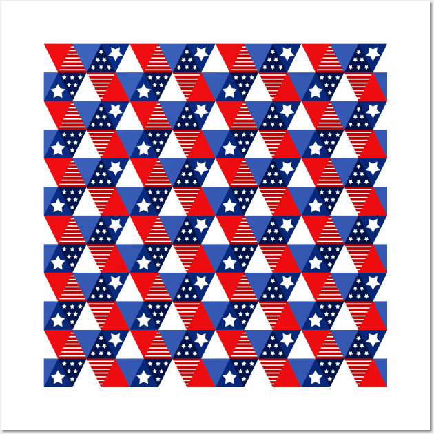 USA triangles Wall Art by rianfee